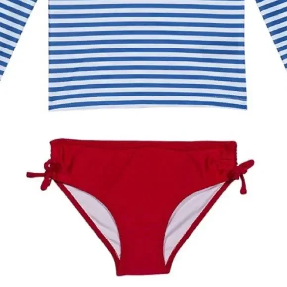 Nautica Love Sun Love Sea Swim Suit, Blue, Red, 2T